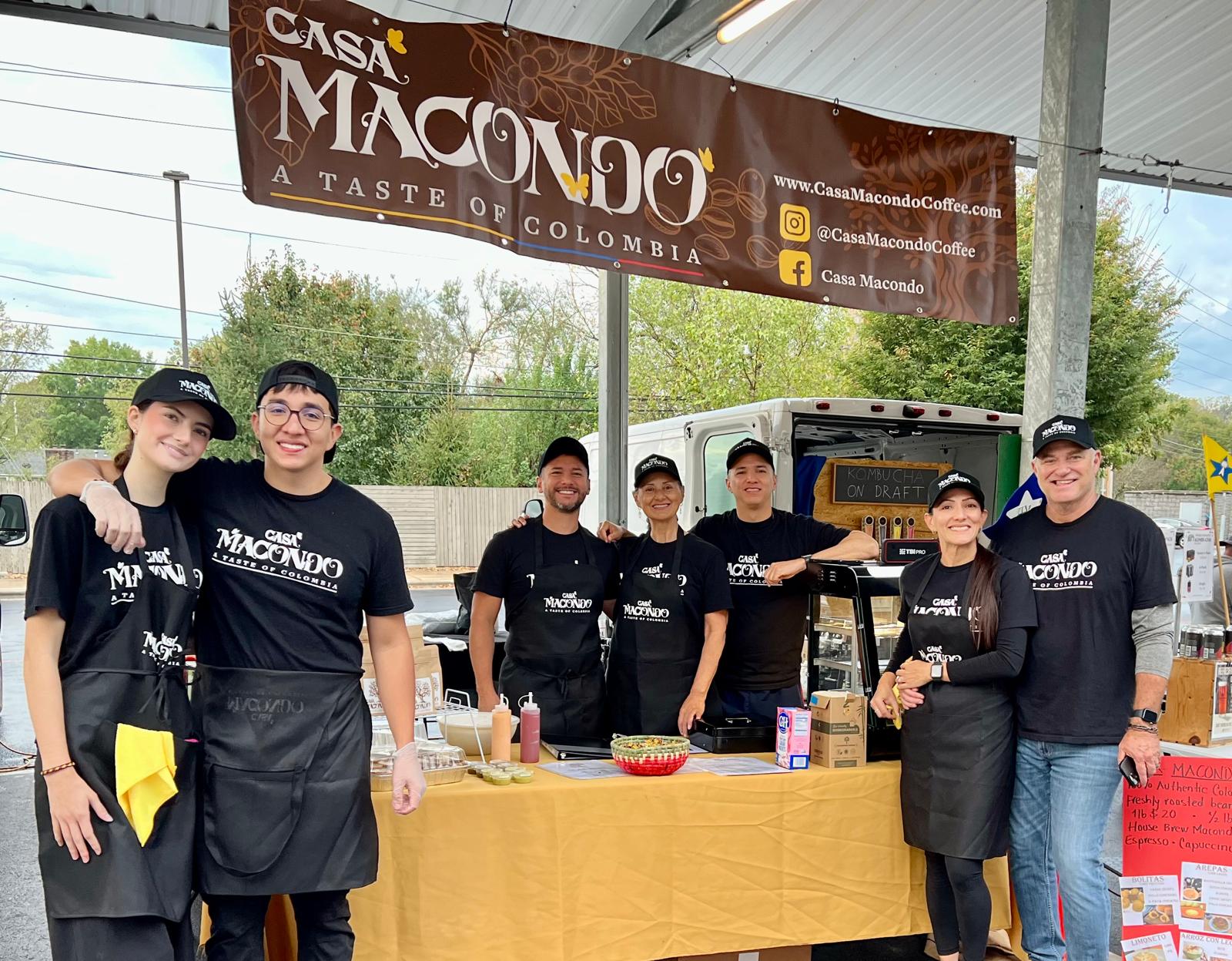 Team photo from market day